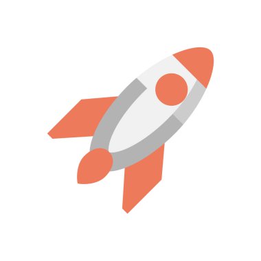 vektör içinde roket simgesi