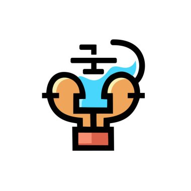 Bir dolgu simgesinin vektör illüstrasyonu