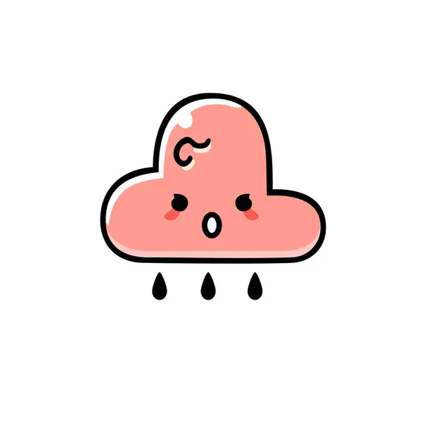 Bulut hesaplama karalama simgesi, vektör illüstrasyonu