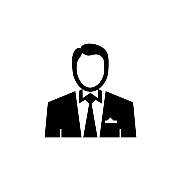 İş adamı ikonu vektörü. izole vektör sembolü.