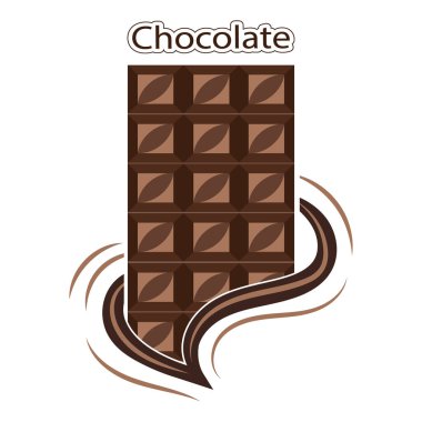 Kakao Lezzetli Çikolata Şekeri 'nin Vektörü