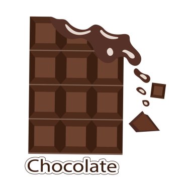 Damlayan Parçalarla Eritilmiş Çikolata Vektör ResimleriName