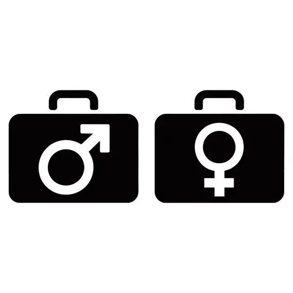  Erkek Evrak Çantası Simgeleri, İş Çantası Cinsiyet Eşitliği Eşitliği Silüet Vektörü Resimleri