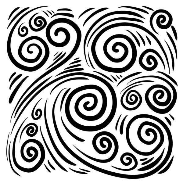 Kaligrafik girdap gelişiyor. Düğün kartı kıvrımları girdap ayırıcı vektör seti. Siyah kıvrımlı ince çizgiler, filigran süsleme koleksiyonu, el çizimi karalama tasarım elementi.