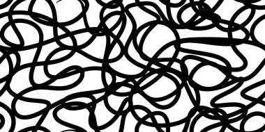 İşaretleyici çizilmiş karalama vektörü. Çocukça çizimler. El, kaligrafi girdabı çizer. Grafik tasarım elementleri olarak karalamalar. Doodle küfretme ögesi.