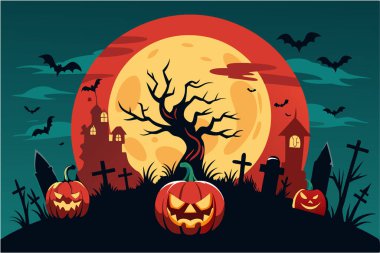 Cadılar Bayramı tişörtü tasarımı, yaratıcı göz alıcı yüksek kaliteli illüstrasyon..