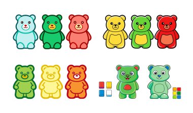 Renkli Ayı Şekerleme Koleksiyonu