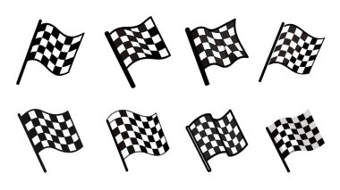 Siyah ve Beyaz Damalı Bayraklar Yarış, Tamamlama ve Başarı.