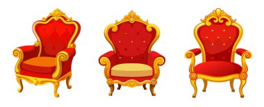 Beyaz arkaplanda renkli izometrik pouf mobilya koleksiyonu.