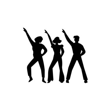 Kadın beyaz bir arka plan üzerinde Vector silhouettes