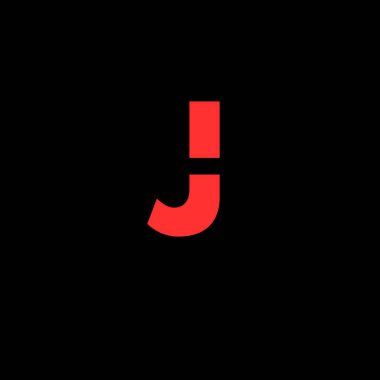 j harfi monogram tasarımı