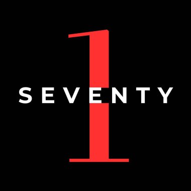 Siyah arka planda bir numara..