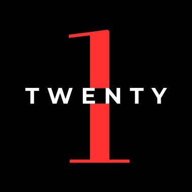 2 ve logo. harf alfabe çemberinde metin ile.