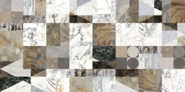 Dijital kullanım için karışık bilye ve taşlardan yapılmış yamalar. Mermer Taş Beton. Kusursuz desenli yama..