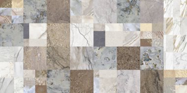 Dijital kullanım için karışık bilye ve taşlardan yapılmış yamalar. Mermer Taş Beton. Kusursuz desenli yama..