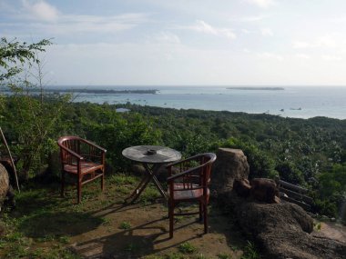 Dağdan gün batımı manzarası