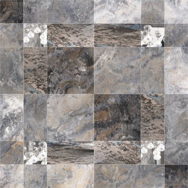 Dijital kullanım için bilye, taş, ahşap ve dokularla karıştırılmış desen yaması.