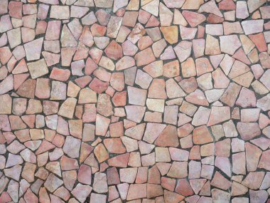 Betonla karıştırılmış çakıl taşı veya nehir taşı arka planı