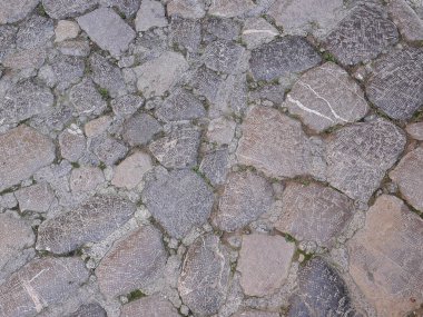 Antik kaldırım tuğlası duvar. Grunge tuğlası arkaplanı.