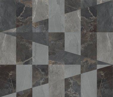 Doğal misketlerden ya da süslemeli taşlardan oluşan güzel bir yama..