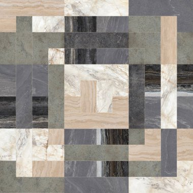 Farklı şekillerde çeşitli doğal misketlerden oluşan güzel bir yama.