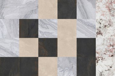 Farklı şekillerde çeşitli doğal misketlerden oluşan güzel bir yama.