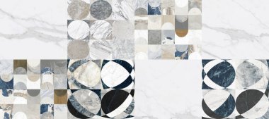 Şalı ve modern tarzda yamalı doğal taş desenleri. Tekstil ve ev dekorasyonu için desen.