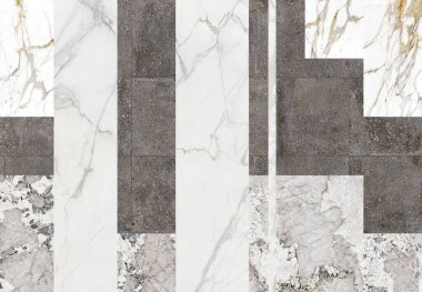 Kare şeklindeki taş mermer desenli mozaik zemin. Zemin ve duvar kiremitleri için uygun. Ev dekorasyonu.