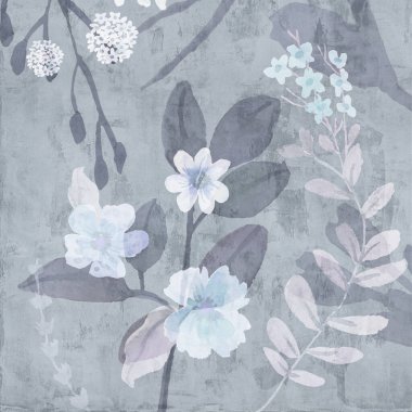 Beton çimento arka plan, suluboya fırça arka plan elementleri ile renksiz desen.