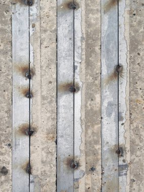 Boş gri beton desen arkaplan panorama afişi uzun.