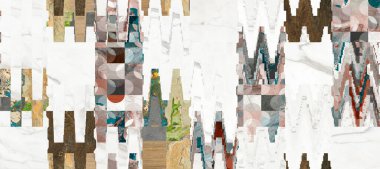 Şalı ve modern tarzda yamalı doğal taş desenleri. Tekstil ve ev dekorasyonu için desen