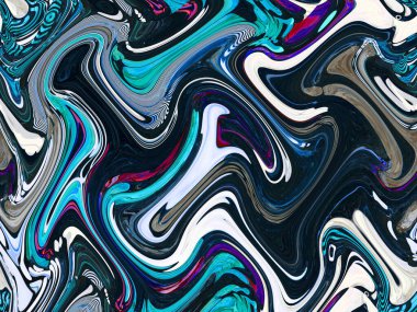 Soyut okyanus mürekkebi sanatı. Doğal lüks. Moda, mermer girdapları ya da agat dalgalarını içerir..