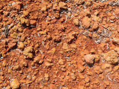 Toprak katmanlarının şekli, rengi ve dokusu, yeryüzünün dokusu.