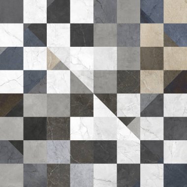 Şalı ve modern tarzda yamalı doğal taş desenleri. Tekstil ve ev dekorasyonu için desen.