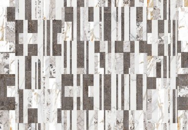 Kare şeklindeki taş mermer desenli mozaik zemin. Zemin ve duvar kiremitleri için uygun. Ev dekorasyonu.