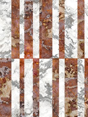 Poster için soyut geometrik suluboya resim arka planı. İç tasarım için Floransa mermer mozaik çizimi.