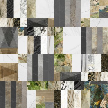 Soyut rastgele renkli şekiller. Renkli geometrik arka plan. Dekoratif tasarım ögeleri.