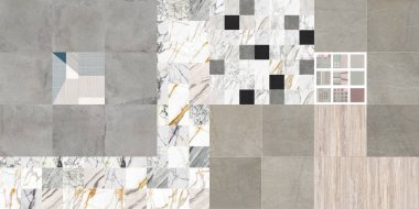 Soyut rastgele renkli şekiller. Renkli geometrik arka plan. Dekoratif tasarım ögeleri.