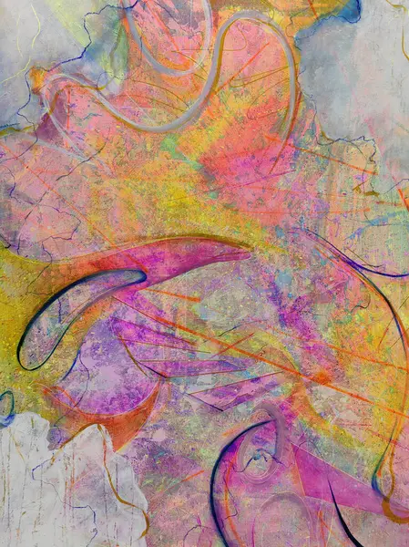 Soyut, canlı, çok renkli arka plan. Soyut renkli boyanmış doku ve desen