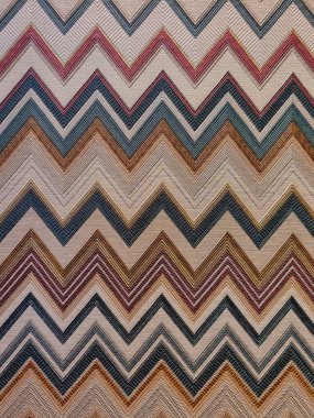Soyut geometrik dikişsiz desen. Kumaş karalama zigzag hattı süsü. Zigzag kalem çizim arkaplanı