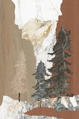 Modern mermer mozaik, soyut geometri, sanat deco duvar kağıdı, yapay taş dokusu, geometrik moda mermer çizimi.