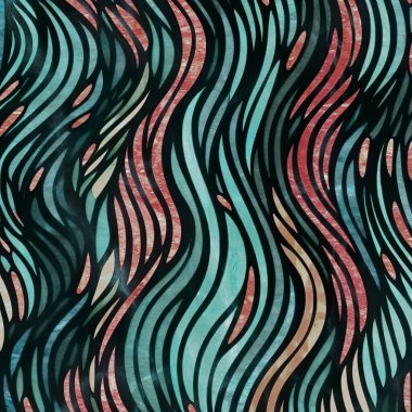 Su dalgalanması soyut dalga deseni, basit grafik biçiminde duvar kağıdı.