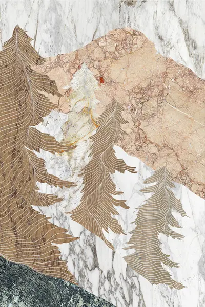 Modern mermer mozaik, soyut geometri, sanat deco duvar kağıdı, yapay taş dokusu, geometrik moda mermer çizimi.