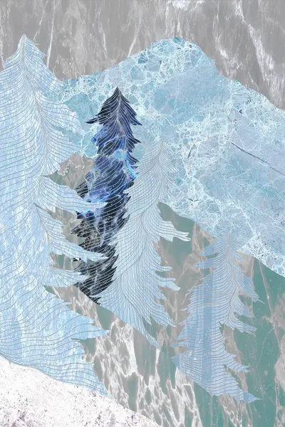 Modern mermer mozaik, soyut geometri, sanat deco duvar kağıdı, yapay taş dokusu, geometrik moda mermer çizimi.