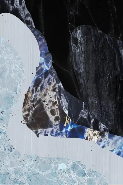 Modern mermer mozaik, soyut geometri, sanat deco duvar kağıdı, yapay taş dokusu, geometrik moda mermer çizimi.