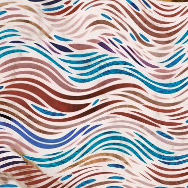 Su dalgalanması soyut dalga deseni, basit grafik biçiminde duvar kağıdı.