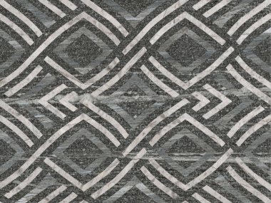 Zarif, pürüzsüz geometrik desenli tasarım. Elmas ve çizgili şekiller var. Mavinin çeşitli tonlarında, koyu bir zemine karşı. Bu soyut vektör sanatı duvar kağıdı, tekstil veya...