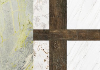 Geometrik şekilli değişik bilye ya da taşlar ile yaratıcı yamalar. Çeşitli bilye ve taşlardan oluşan yaratıcı yama kalıbı.