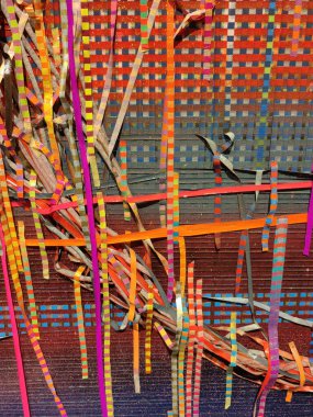 Kırsal şeritler. Albüm, sanat, poster, sayfa arkaplanı, dekor ve duvar kağıdı için renkli pastel boya çizgileri.