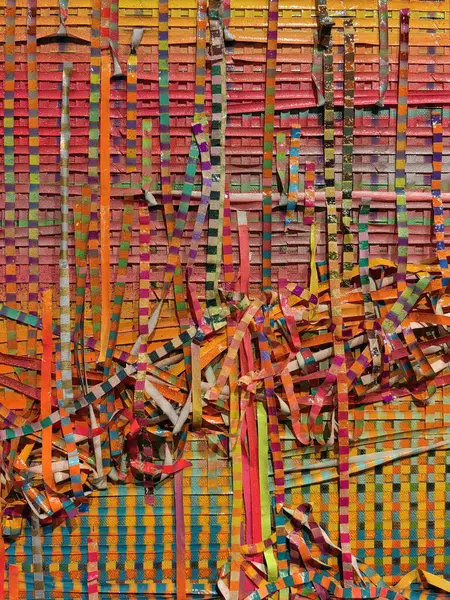 Kırsal şeritler. Albüm, sanat, poster, sayfa arkaplanı, dekor ve duvar kağıdı için renkli pastel boya çizgileri.